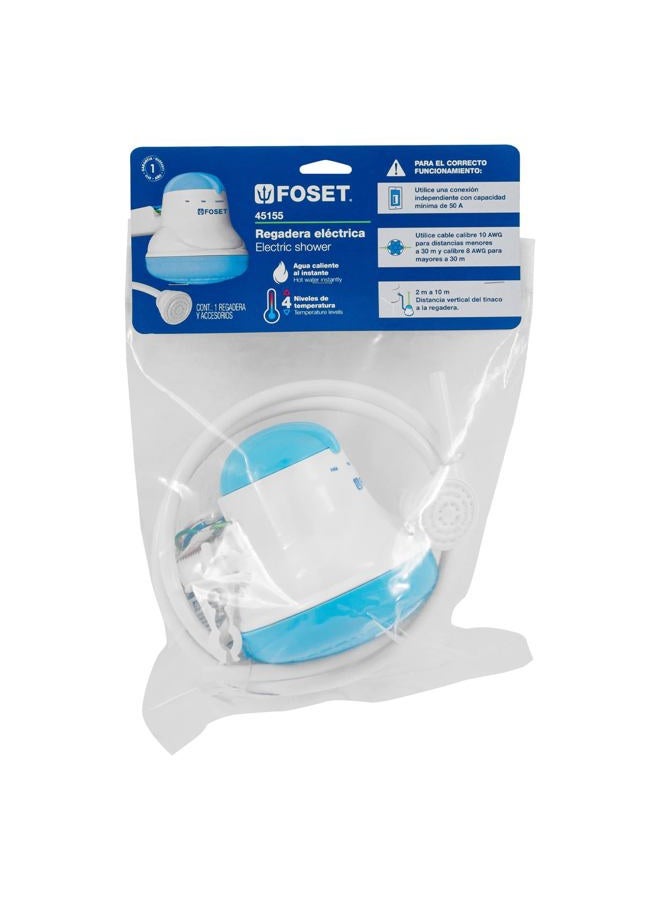 Foset electrical shower, 4 temperatures, blue - Image 2