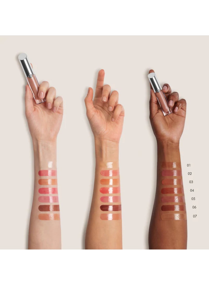 GIORGIO ARMANI أرماني بيوتي برايسما جلاس مرطب شفاه لامع - 01 لمعة واضحة، 3.5 مل - Image 3