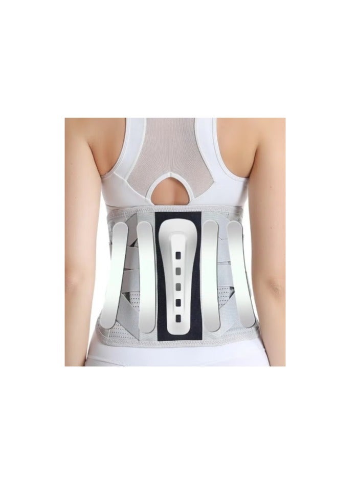 Lower Back Brace Lumbar Support Belt With 5 Steel Plate Supports Breathable Waist Support for Herniated Disc Sciatica Scoliosis(XL Size) - Image 1