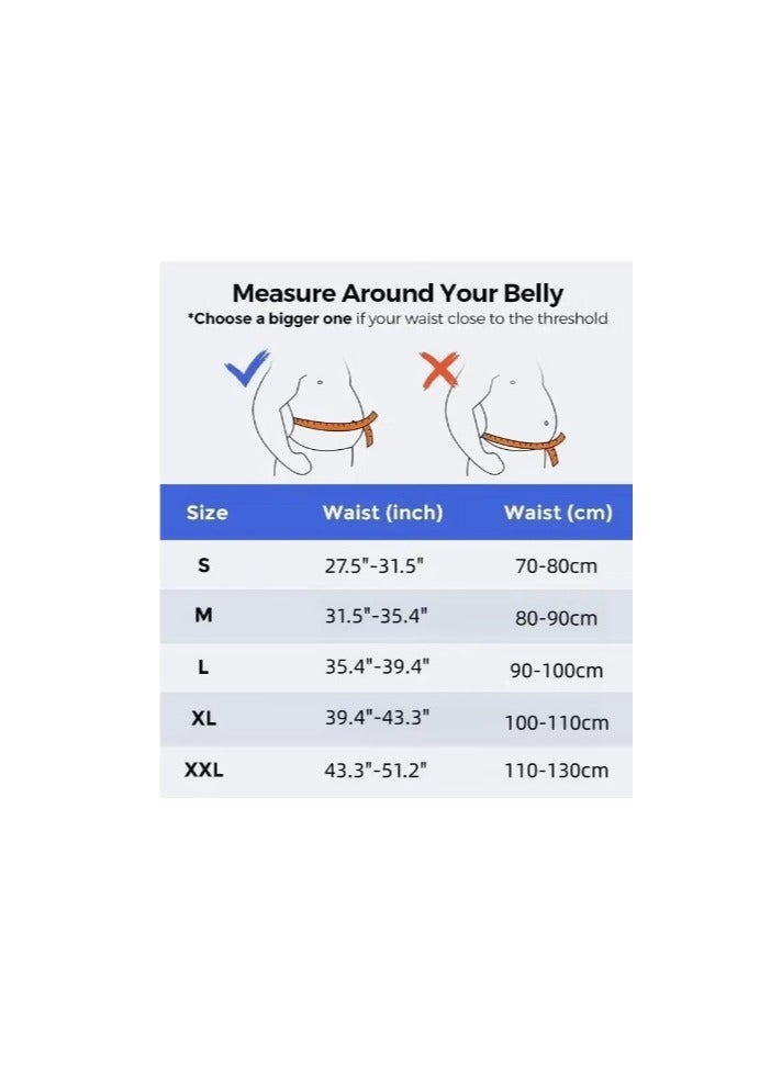 Lower Back Brace Lumbar Support Belt With 5 Steel Plate Supports Breathable Waist Support for Herniated Disc Sciatica Scoliosis(XL Size) - Image 3
