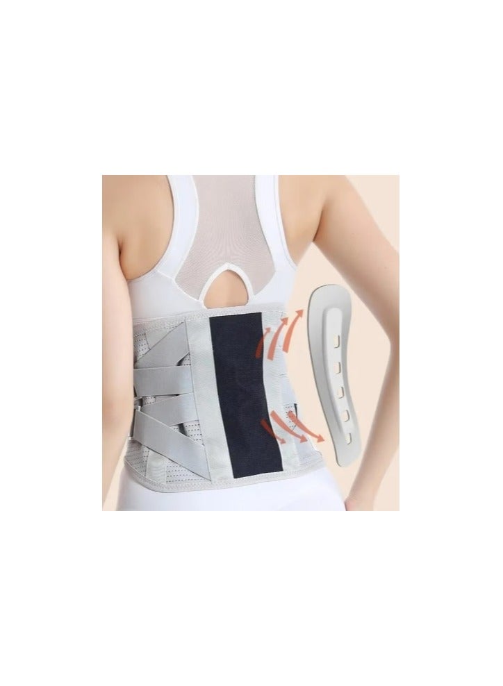 Lower Back Brace Lumbar Support Belt With 5 Steel Plate Supports Breathable Waist Support for Herniated Disc Sciatica Scoliosis(XL Size) - Image 5