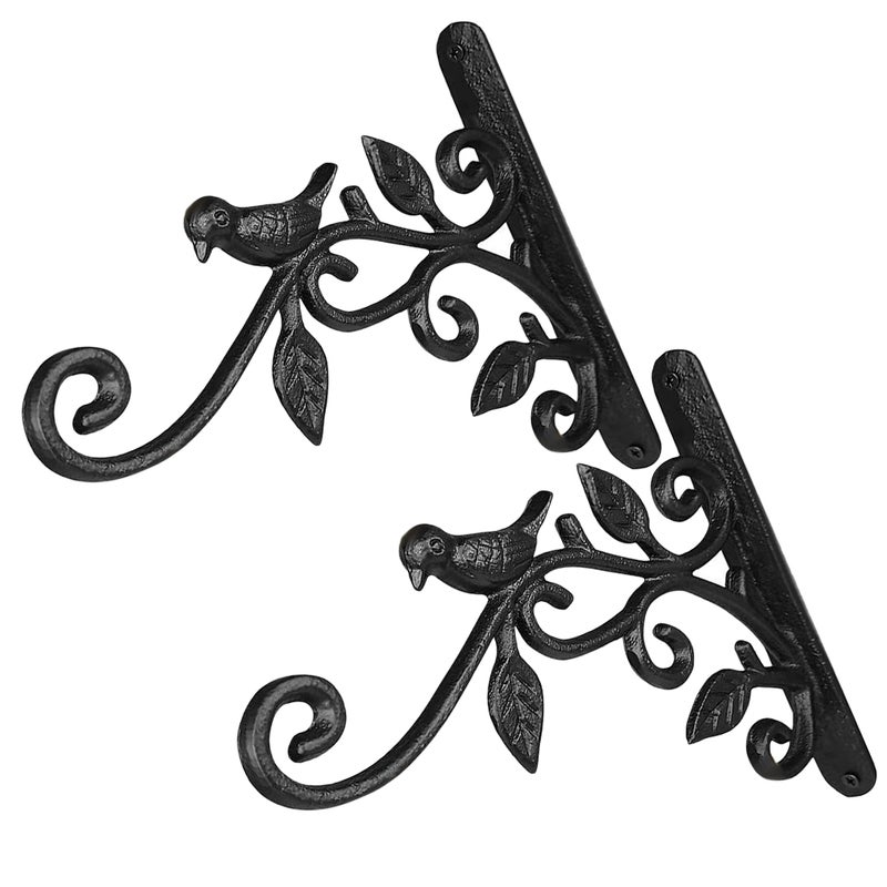 2Pcs Wall Hook Hanging Plant Bracket Garden Brackets Hanging Flower Pot Lantern Bird Feeder Hangers - Image 5