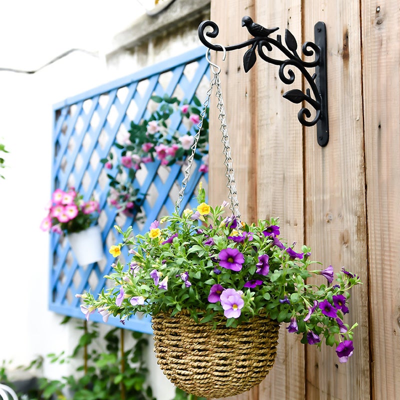 2Pcs Wall Hook Hanging Plant Bracket Garden Brackets Hanging Flower Pot Lantern Bird Feeder Hangers - Image 3