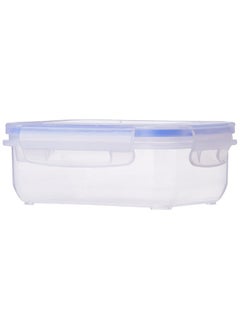 Aristo Aristo Lock & Fresh 101 Plastic Storage Container For Storing Snacks, multipurpose use - 400 ML, Transparent Clear (15 x 10.5 x 5.7cm)  - Image 1