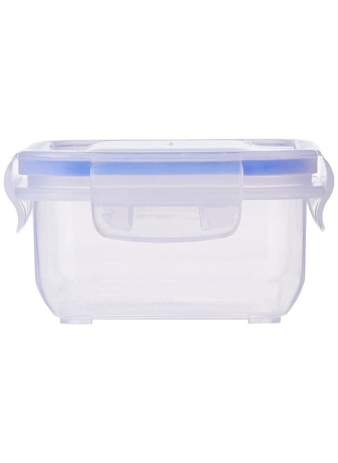Aristo - Aristo Lock & Fresh 101 Plastic Storage Container For Storing Snacks, multipurpose use - 400 ML, Transparent Clear (15 x 10.5 x 5.7cm) - Image 1