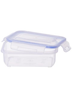 Aristo Aristo Lock & Fresh 101 Plastic Storage Container For Storing Snacks, multipurpose use - 400 ML, Transparent Clear (15 x 10.5 x 5.7cm)  - Image 3