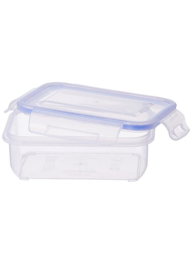 Aristo - Aristo Lock & Fresh 101 Plastic Storage Container For Storing Snacks, multipurpose use - 400 ML, Transparent Clear (15 x 10.5 x 5.7cm) - Image 1