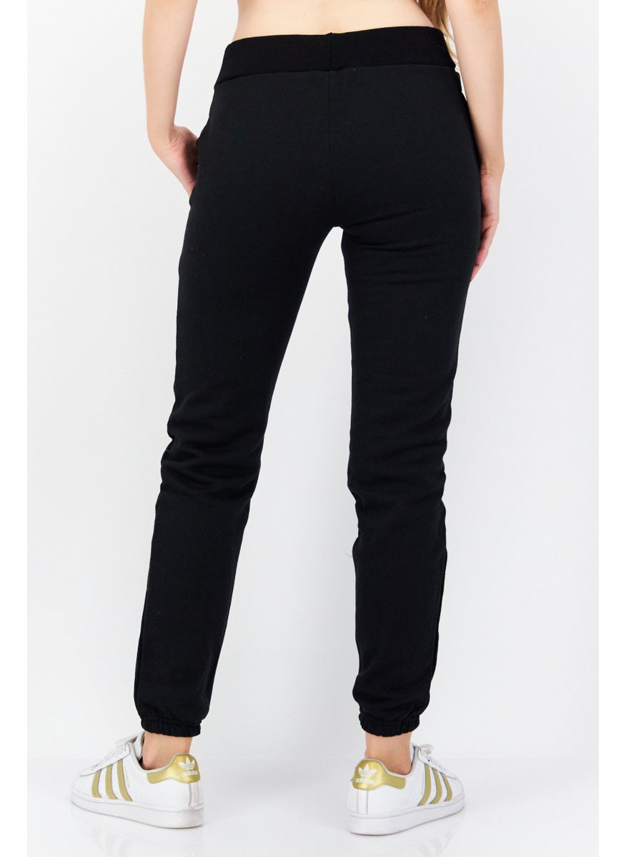 GEOGRAPHICAL NORWAY - Women Regular Fit Graphic Jogger Pant, Black - Image 1