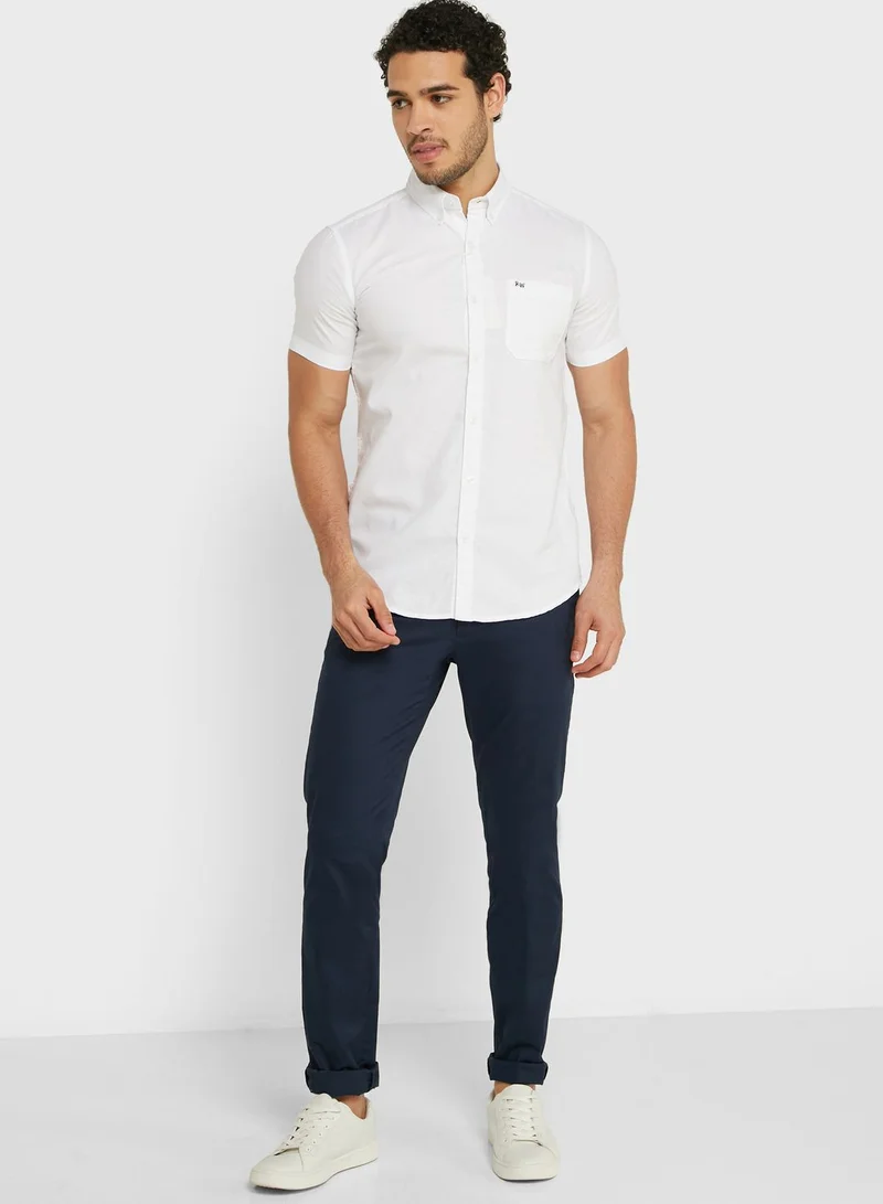 Robert Wood Short Sleeve Oxford Shirt