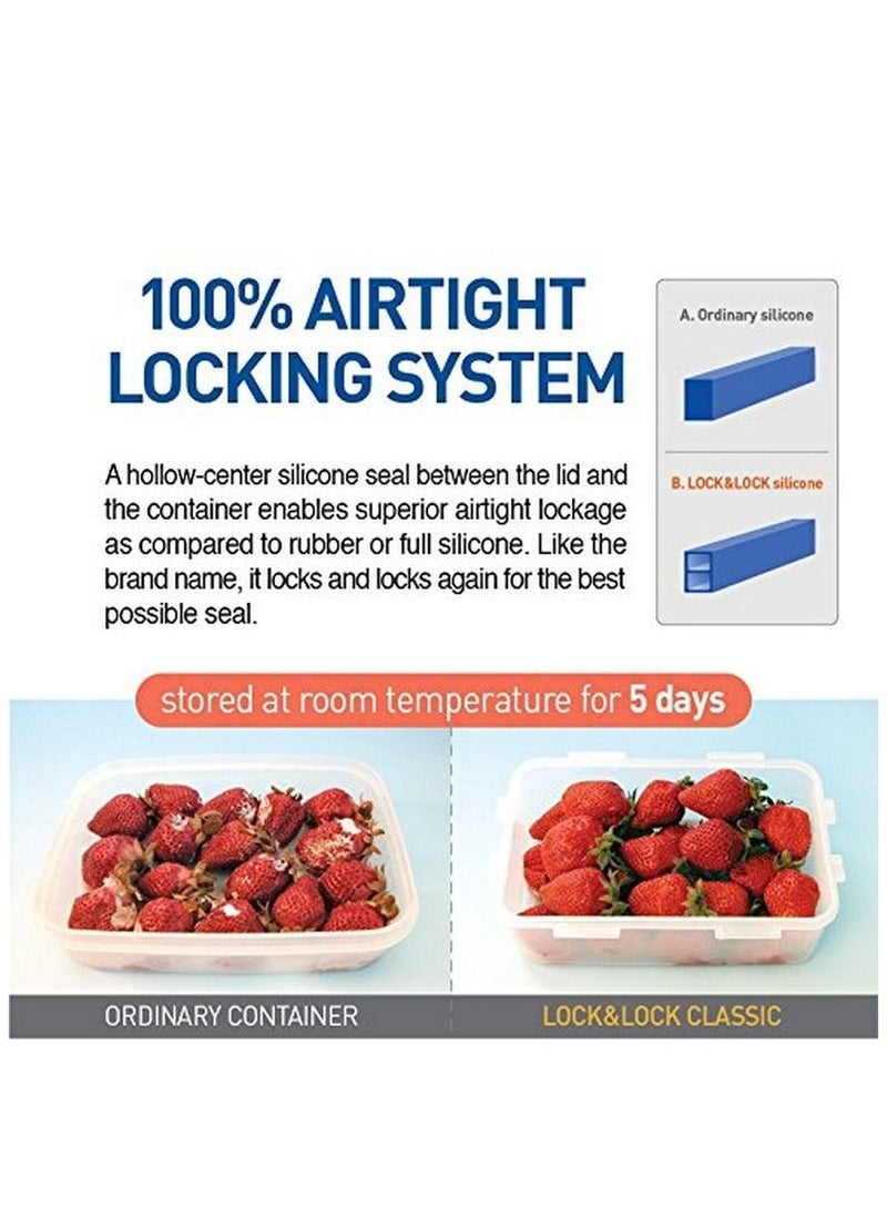 LOCK & LOCK SQUARE FOOD CONTAINER 1.6 L - Image 2