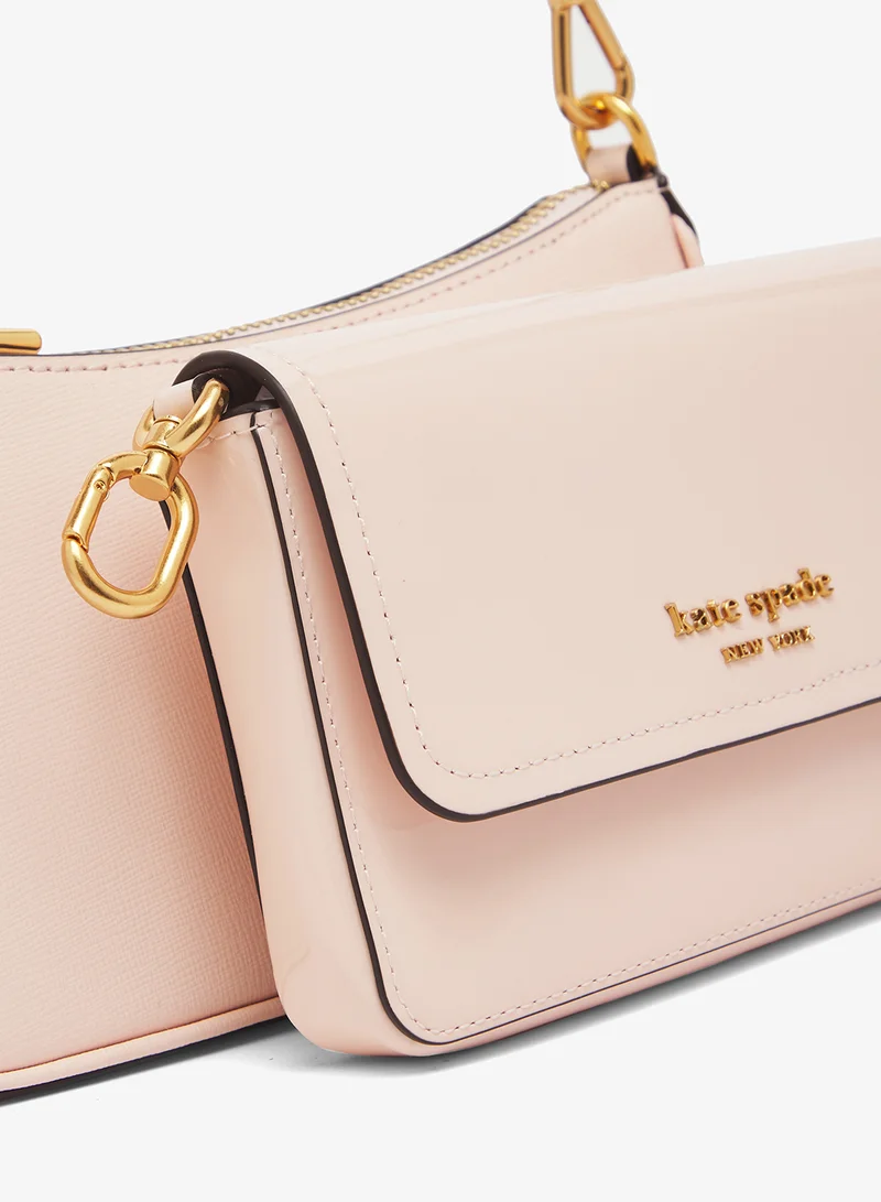 Kate Spade  Logo Detail Flap Over Crossbody for Women | Best Price UAE