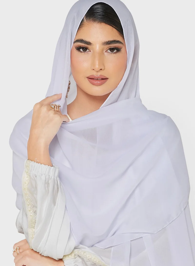 Khizana Gathered Abaya With Sheila