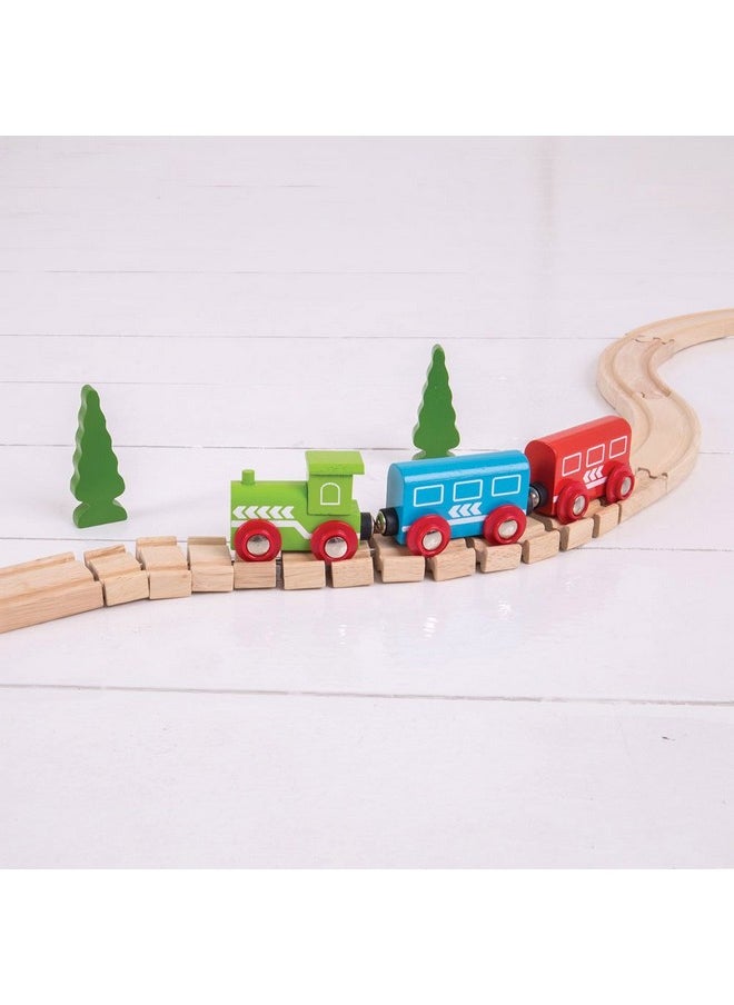 Bigjigs Rail Bigjigs Rail Wooden Crazy Train Track (2 pk) - Compatible with Bigjigs Train Sets and Most Wooden Train Set Brands, Quality Bigjigs Train Accessories  - Image 3