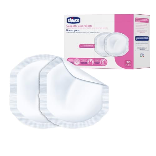 Chicco Anti-Bacterial Nursing Breast Pads, Ultra Thin & Breathable With Super Absorbent Technology, Dermatologically Tested (30 Pieces) - Image 1