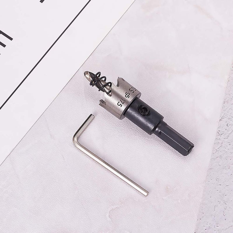 Othmro Utoolmart 17.5mm Black HSS Drill Bit Hole Saw Cutter 70mm Length for Metal Alloy Wood 1pcs - Image 3