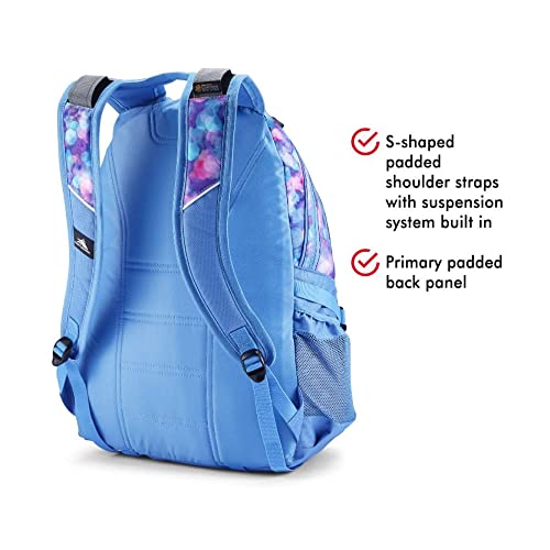 High Sierra Loop Backpack, Travel, or Work Bookbag with tablet sleeve, One Size, Shine Blue/Lapis - Image 3