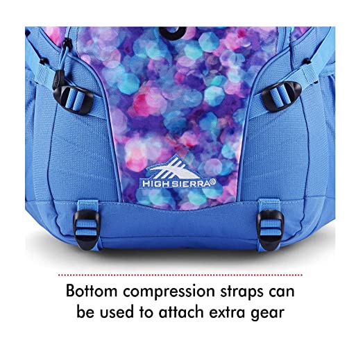 High Sierra Loop Backpack, Travel, or Work Bookbag with tablet sleeve, One Size, Shine Blue/Lapis - Image 4