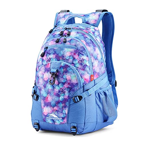 High Sierra Loop Backpack, Travel, or Work Bookbag with tablet sleeve, One Size, Shine Blue/Lapis - Image 1
