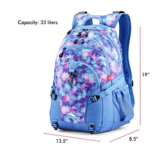 High Sierra Loop Backpack, Travel, or Work Bookbag with tablet sleeve, One Size, Shine Blue/Lapis - Image 5