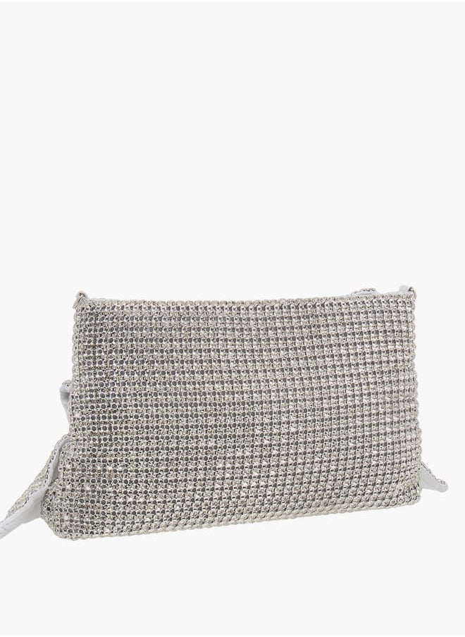 Celeste Women Bow Embellished Crossbody Bag with Chain Strap  - Image 3