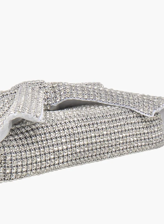 Celeste Women Bow Embellished Crossbody Bag with Chain Strap