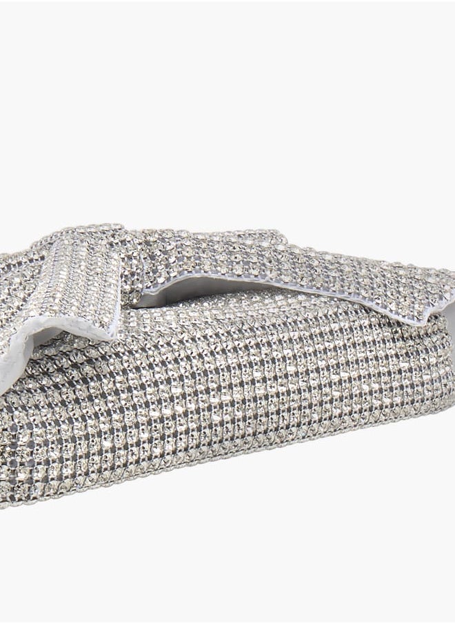 Celeste Women Bow Embellished Crossbody Bag with Chain Strap  - Image 5