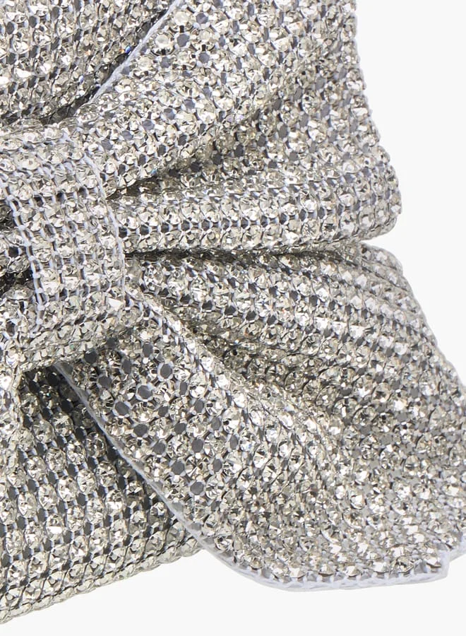 Celeste Women Bow Embellished Crossbody Bag with Chain Strap