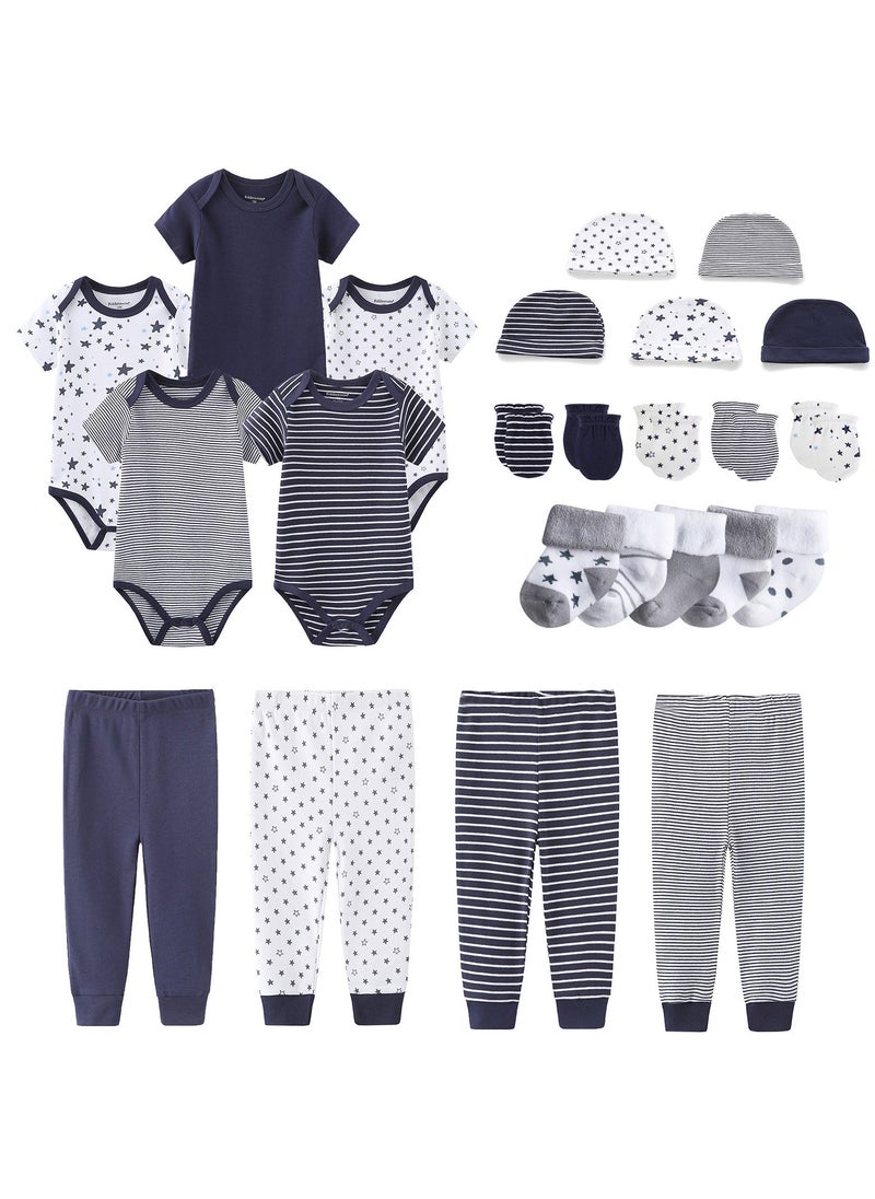 RedMapleTEK 24-Piece Set Of Newborn Baby Jumpsuit, Pants, Hat, Gloves, Socks - Image 1