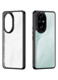 DUX DUCIS DUX DUCIS Aimo Case Anti-Yellowing Clear [Hard PC Back & Soft TPU Bumper] Shockproof Protective Phone Case Cover compatible with Honor 200 Pro (Black)  - Image 1