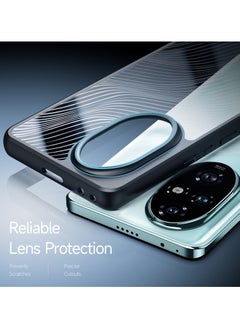 DUX DUCIS DUX DUCIS Aimo Case Anti-Yellowing Clear [Hard PC Back & Soft TPU Bumper] Shockproof Protective Phone Case Cover compatible with Honor 200 Pro (Black)  - Image 4