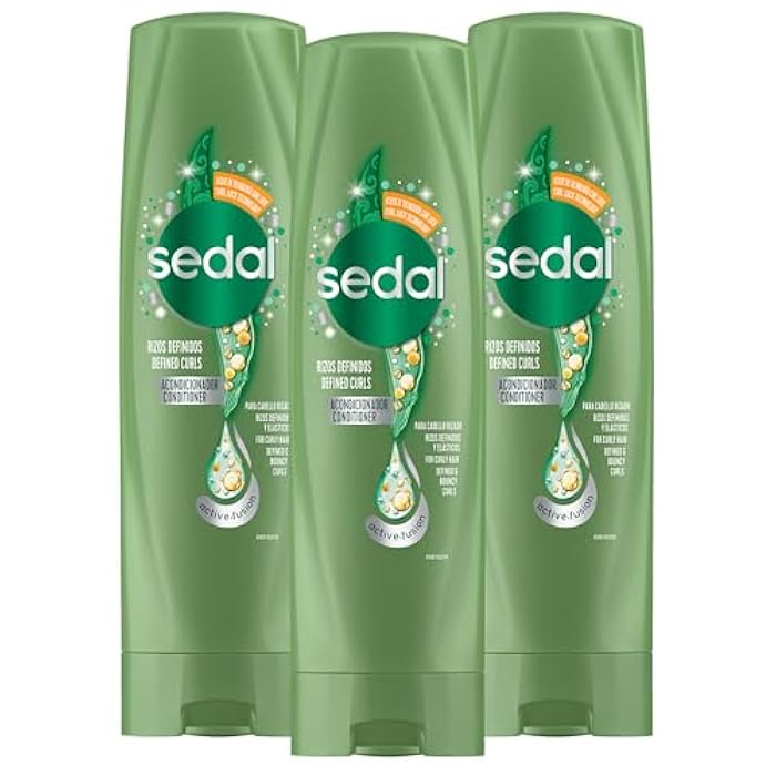 Sedal Conditioner for Curly Hair with Oil, Vitamin & Protein Complex & Nutri-Fix Technology for Hydrated, Defined Curls, 350 mL, Pack of 3 - Image 1