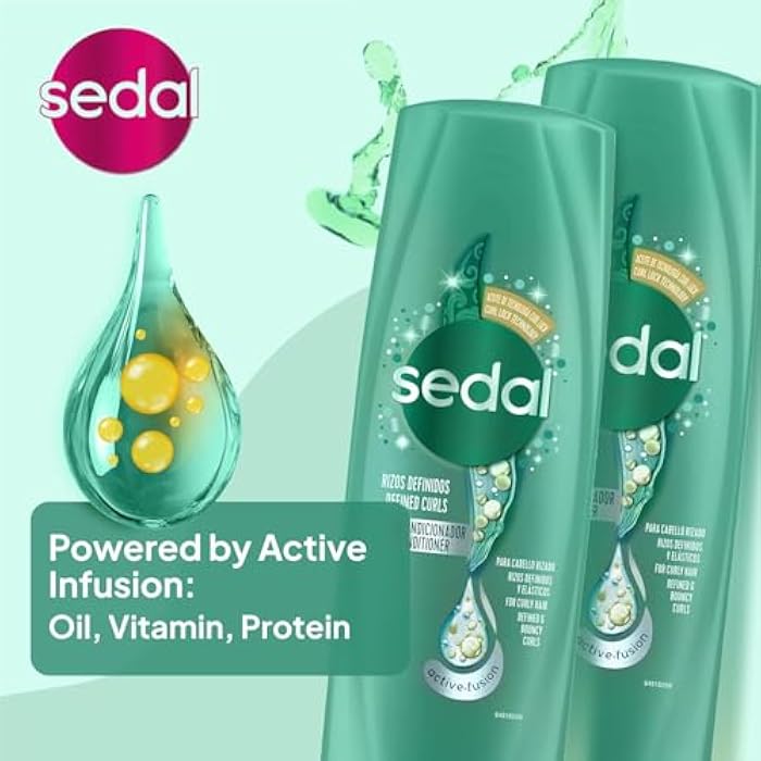 Sedal Conditioner for Curly Hair with Oil, Vitamin & Protein Complex & Nutri-Fix Technology for Hydrated, Defined Curls, 350 mL, Pack of 3 - Image 3