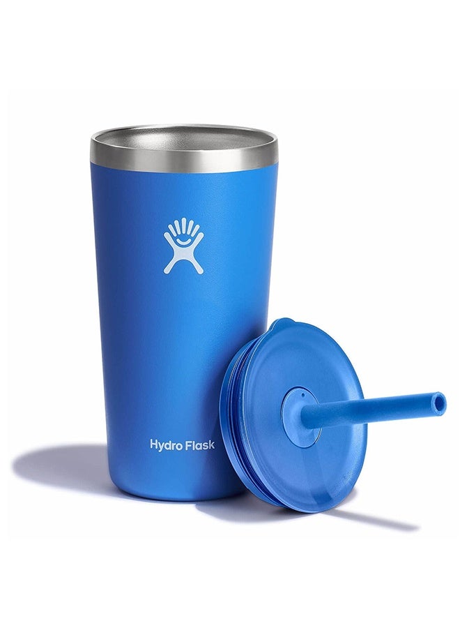 Hydro Flask 16 oz All Around Tumbler with Straw Lid and stainless steel double-wall vacuum insulation  Tumbler BPA-Free - Image 5