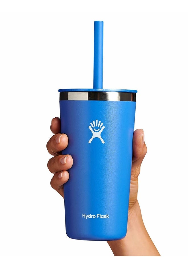 Hydro Flask 16 oz All Around Tumbler with Straw Lid and stainless steel double-wall vacuum insulation  Tumbler BPA-Free - Image 4