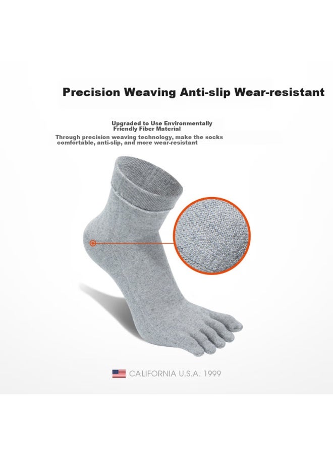Tfo Wool Five-toe Socks, Comfortable Breathable Sports Running Socks, Separate Toe Hiking Socks 2902436, Men's Navy Blue - Image 2