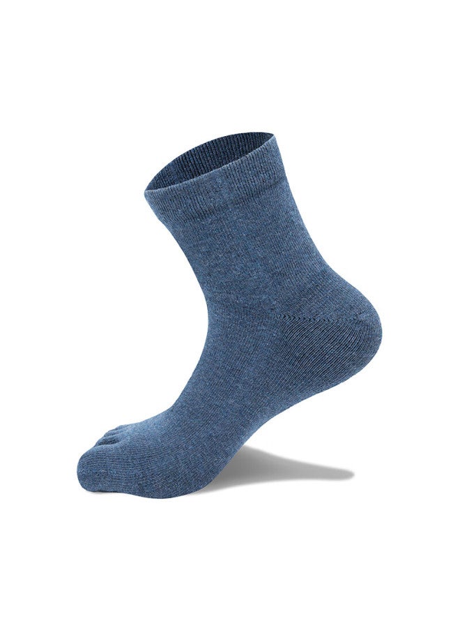 Tfo Wool Five-toe Socks, Comfortable Breathable Sports Running Socks, Separate Toe Hiking Socks 2902436, Men's Navy Blue - Image 3