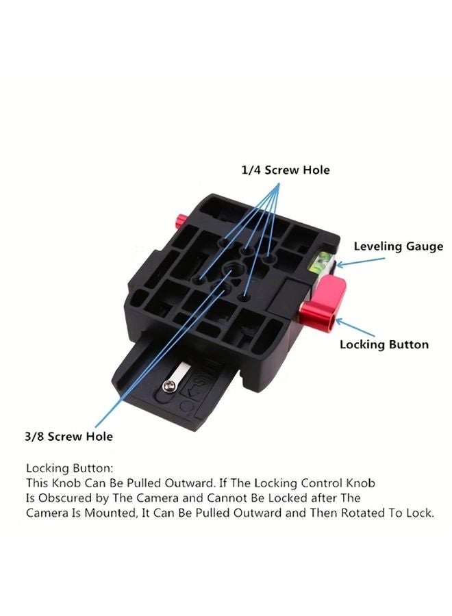لوحة قاعدة سريعة الإطلاق مع مشبك لمانفروتو 577، 501، 504، 701 حامل كاميرا HDV قطعة واحدة - Image 5