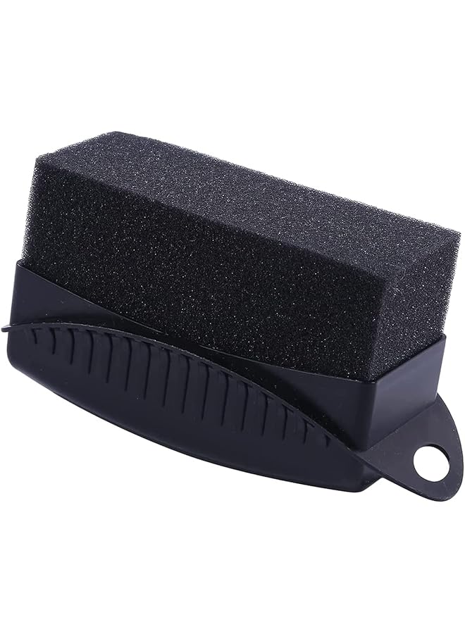 SYOSI Tire Dressing Applicator Brush, 2 Pcs Tire Shine Applicator Ergonomic Design Tire Brush, Car Wheel Waxing Sponge With Case Auto Tire Cleaning Pad For Tire Gel (Black+Yellow) - Image 4