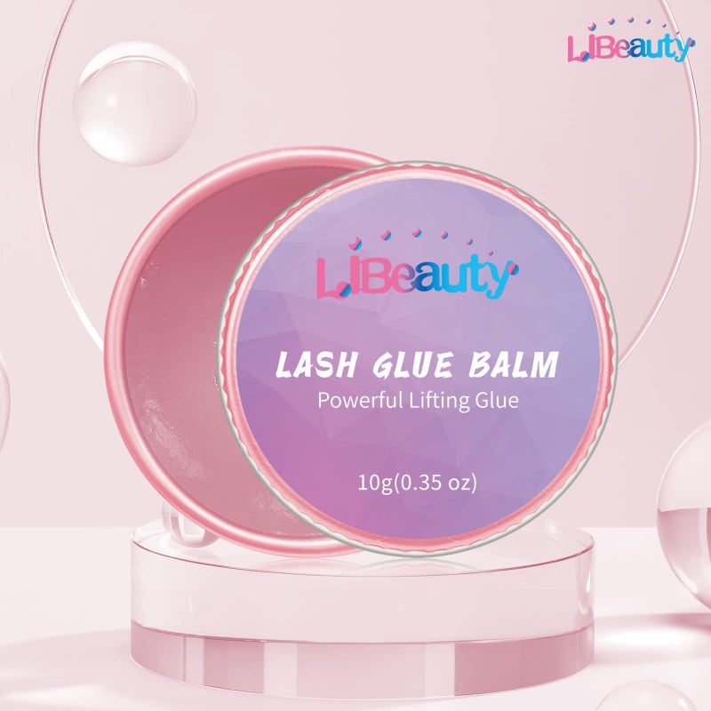 Libeauty Lash Lift Glue Balm Lash Lift Adhesive Strong Sticky Fruit Flavor Eyelash & Eyebrow Perm Glue Balm Brow Lamination Gel - Image 2