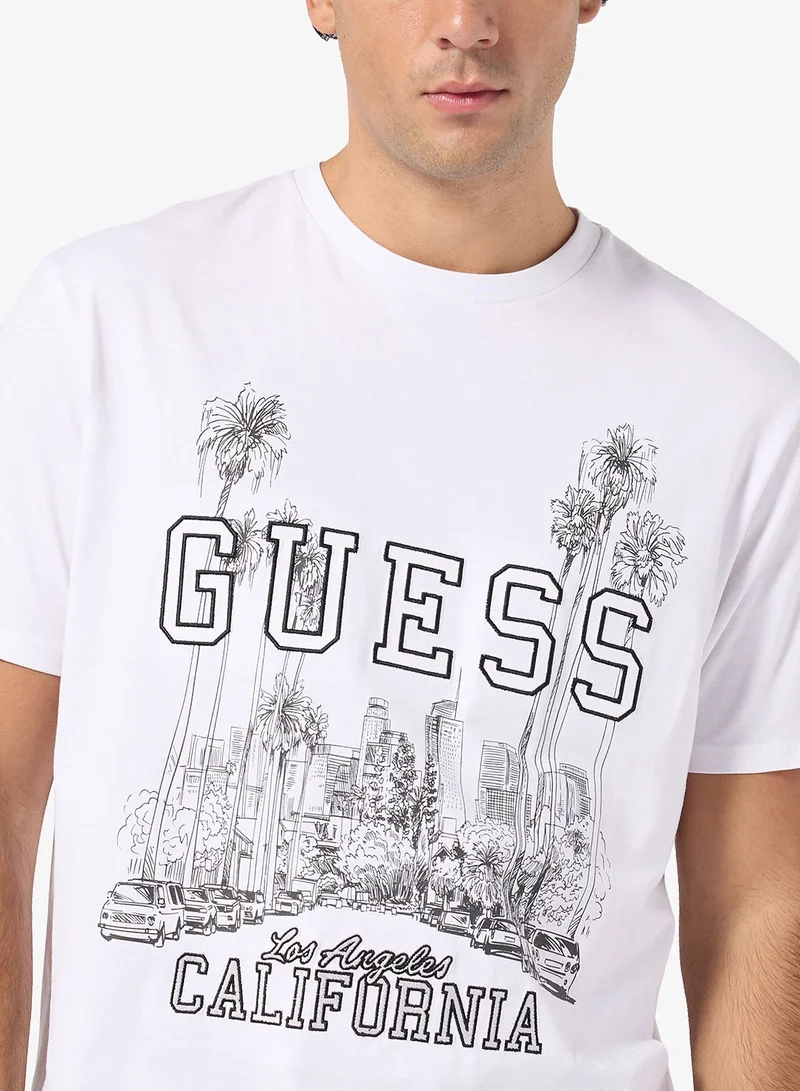 GUESS  Short Sleeve Blvd Tee for Men | Best Price UAE