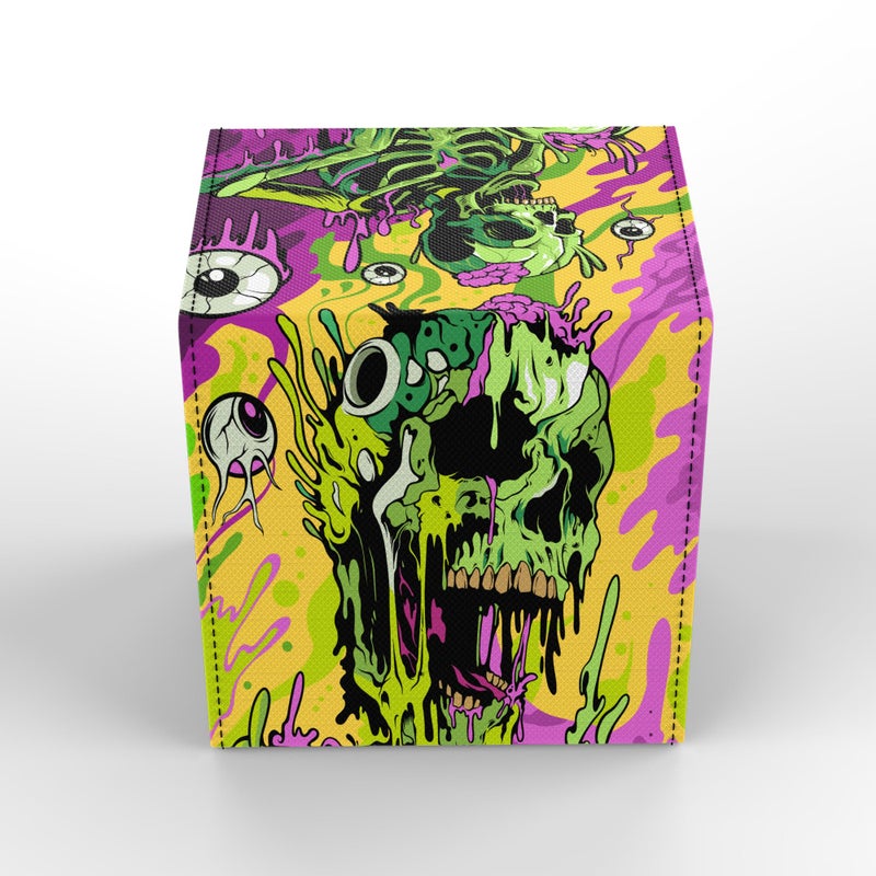 Realm Guard صندوق تخزين يحتوي على أكثر من 100 بطاقة فنية من مجموعة Realm Guard TCG/MTG Commander (Melting Skulls) - Image 2
