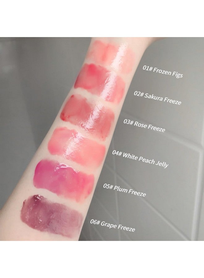 Gege Bear Translucent Essence Lipstick for Women | Jelly-Like Lip Balm-Tint Hybrid with 6 Frozen Fruit-Inspired Shades | Lightweight Balm Lipstick for Natural Shine | Sleek Twist-Up Tube | (06# Grape Freeze, 9g) - Image 2