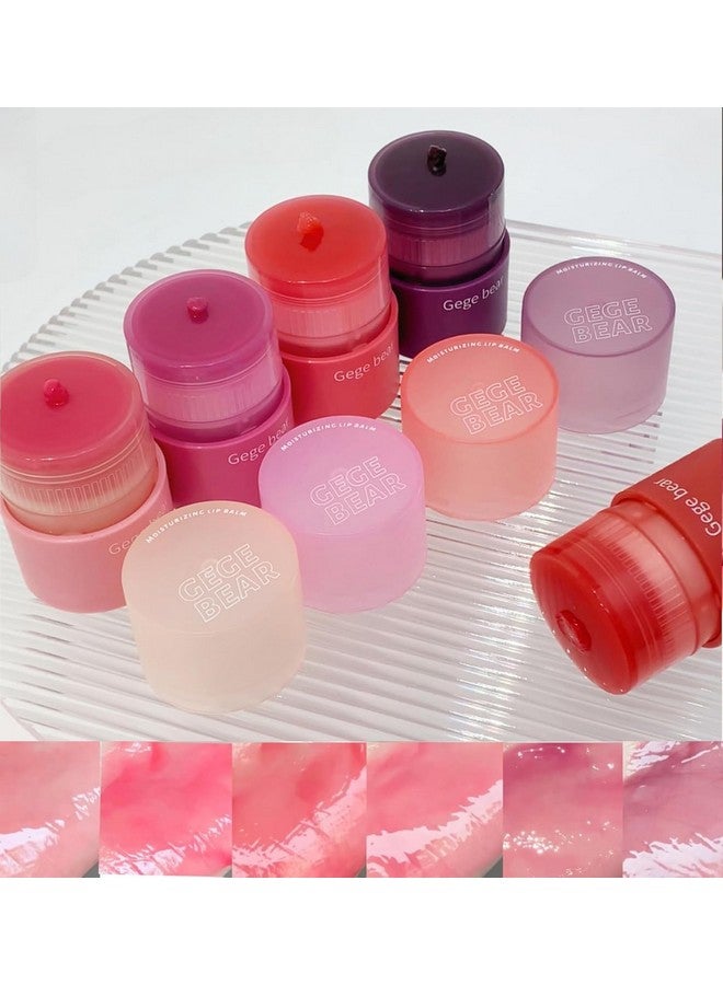 Gege Bear Translucent Essence Lipstick for Women | Jelly-Like Lip Balm-Tint Hybrid with 6 Frozen Fruit-Inspired Shades | Lightweight Balm Lipstick for Natural Shine | Sleek Twist-Up Tube | (06# Grape Freeze, 9g) - Image 1
