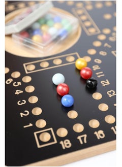 Jackaroo Numbered Jackaroo High Quality 4 Player Board  Game And Card Set With 16pcs Marble-60x60 cm  - Image 3