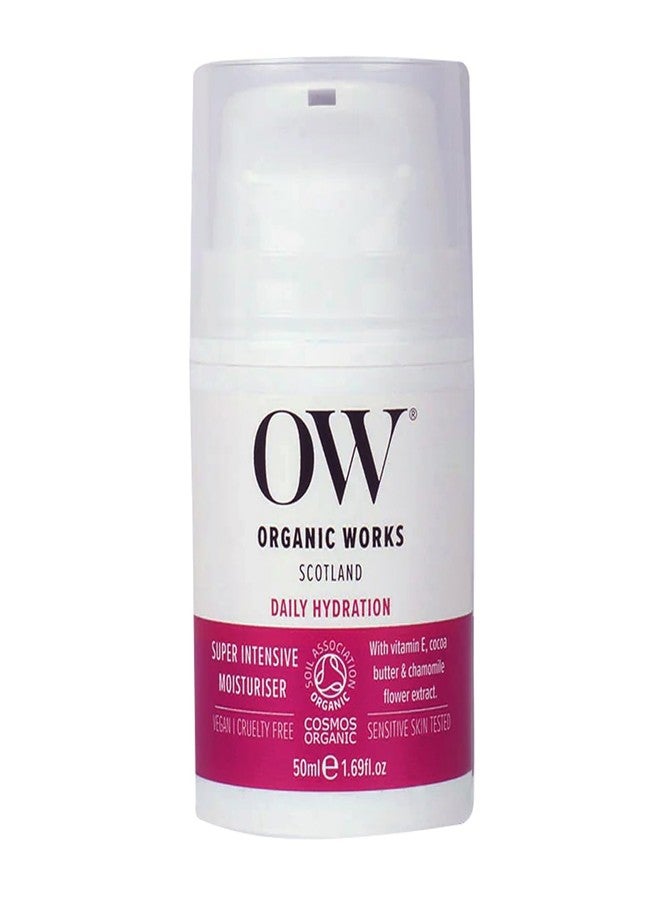 OW Organic Works Daily Hydration Super Intensive Moisturizer - Hydrating Face Moisturizer with Lavender Aloe Vera - Cruelty Free Face Cream - 1.69 oz - Image 1