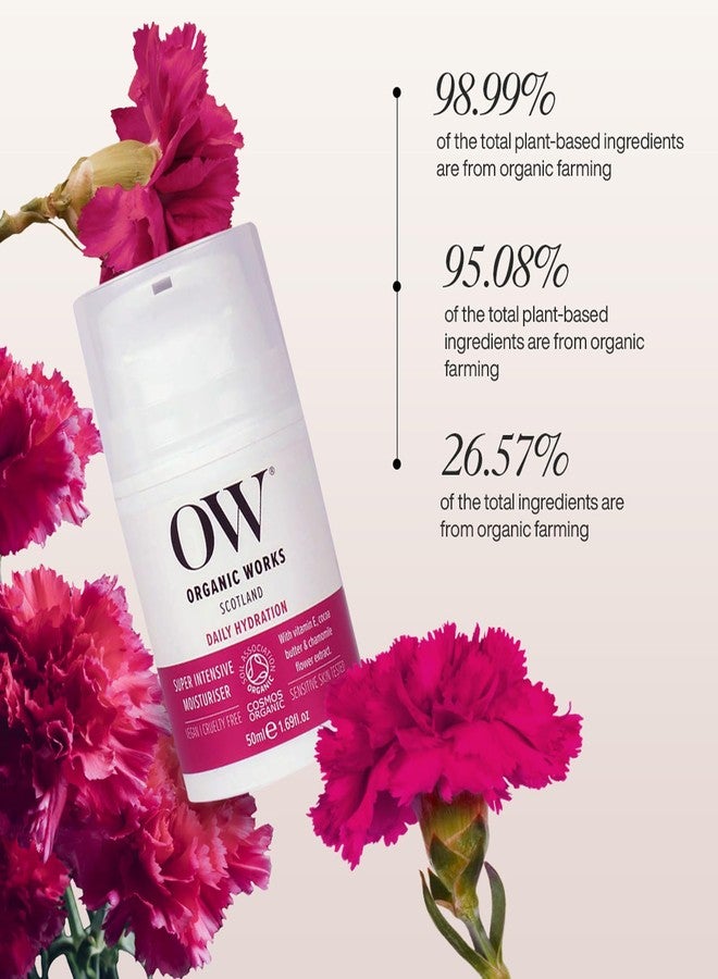 OW Organic Works Daily Hydration Super Intensive Moisturizer - Hydrating Face Moisturizer with Lavender Aloe Vera - Cruelty Free Face Cream - 1.69 oz - Image 2