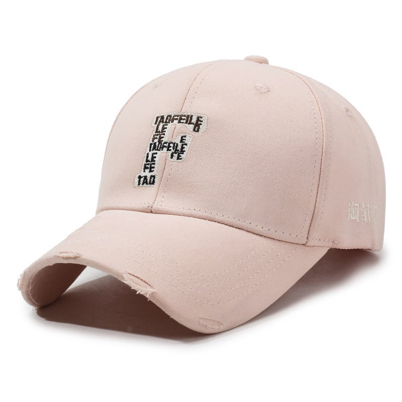 Women Baseball Cap Unisex European Fashion Embroidery Summer Sunshade Hat - Image 1
