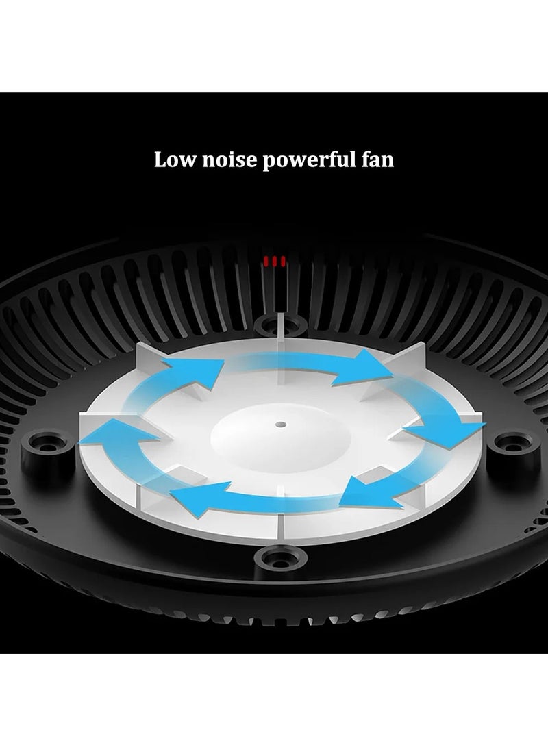 منفضة سجائر داخلية عبارة عن جهاز متعدد الاستخدامات 2 في 1 لتنقية الهواء بدون رماد مع فلتر، مناسب للاستخدام الخارجي والداخلي، مما يوفر هواءًا منعشًا لبيئات المنزل والسيارة والمكاتب. - Image 4