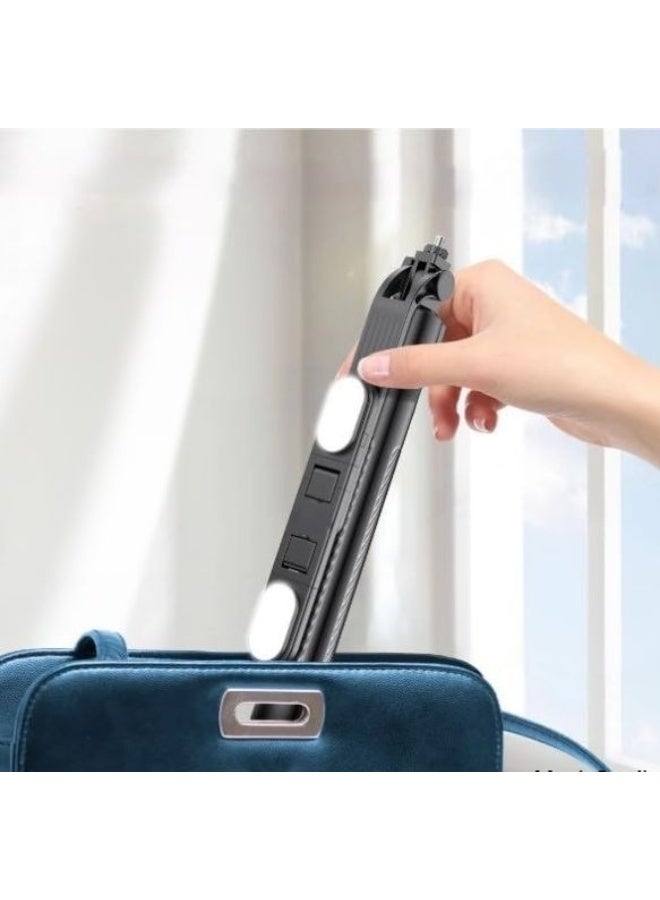 3-in-1 Extendable Tripod Selfie Stick – 200cm Height, 360° Rotating Head, Rechargeable Wireless Remote Control - Image 2