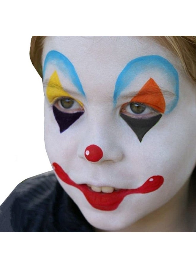 Go Ho Makeup Clown White Black Red Face Paint3 In 1 Colors Wheel For Clown Makeup Special Effectszombie Vampire Skeleton For Halloween Costume And Body Paint - Image 5